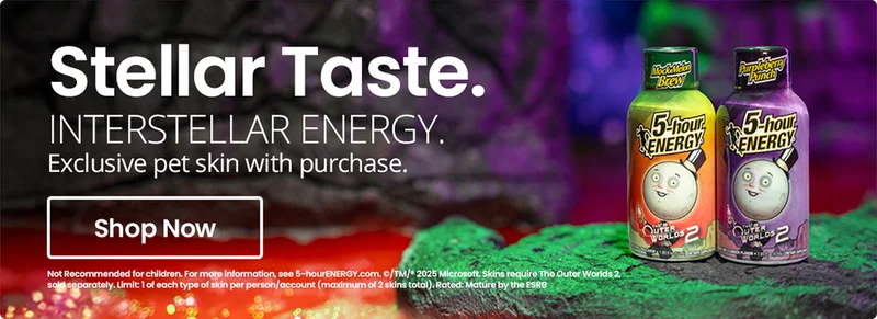 Stellar Taste. INTERSTELLAR ENERGY. | Exclusive pet skin with purchase. | Shop Now