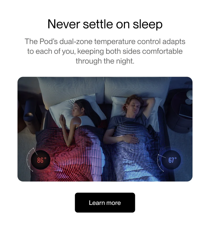 Never settle on sleep