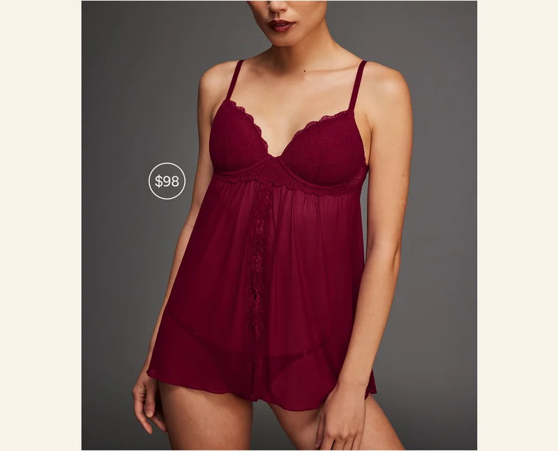 Babydoll in Black Cherry