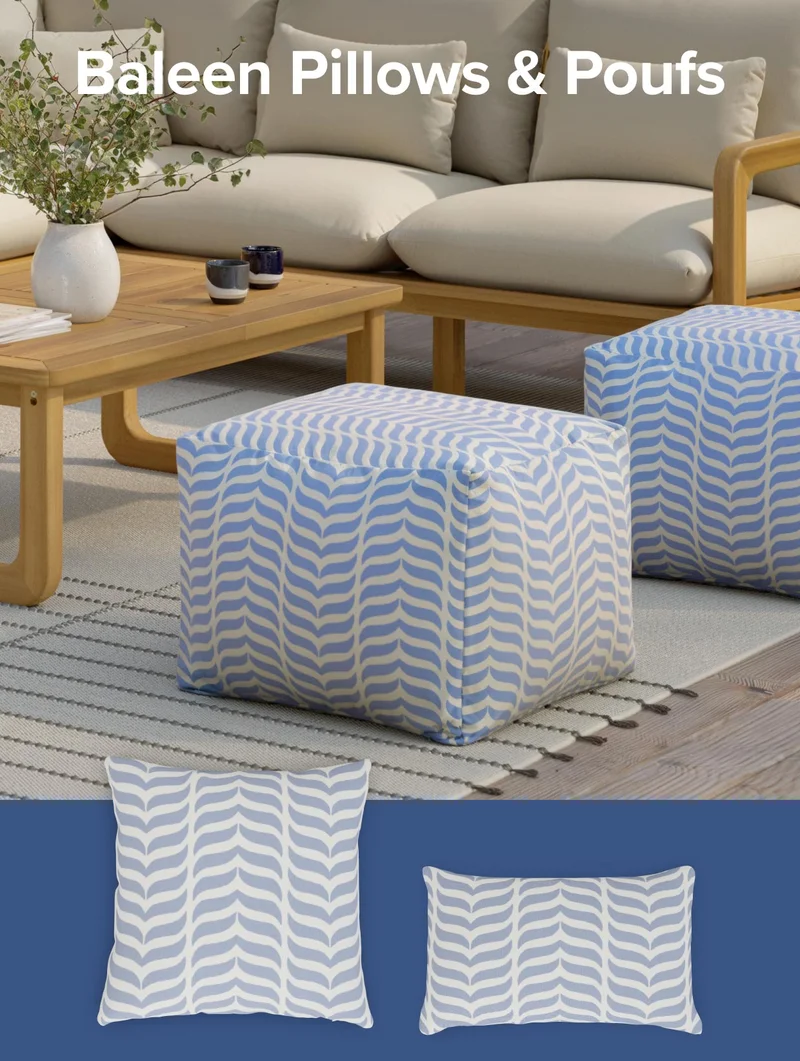 Baleen Pillows & Poufs