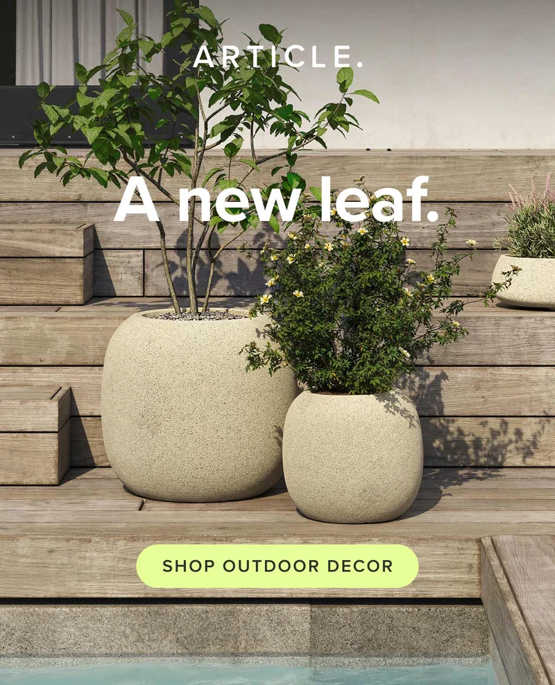 A new leaf: shop outdoor decor.