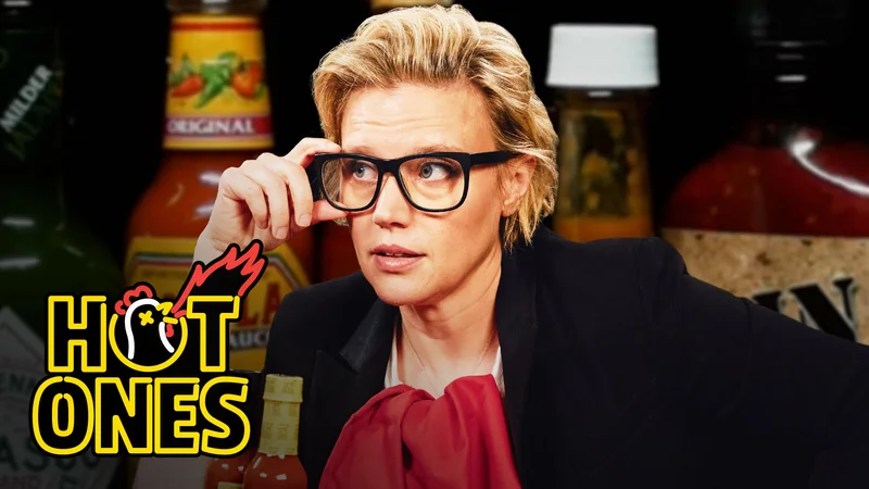 Kate McKinnon on Hot Ones.