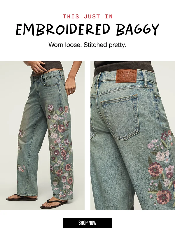 Embroidered Baggy Shop Now