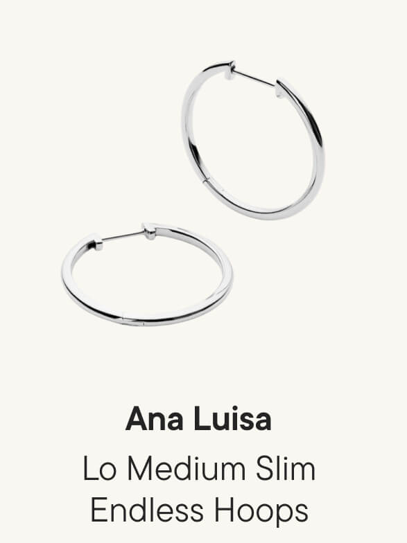 Lo Medium Slim Endless Hoops