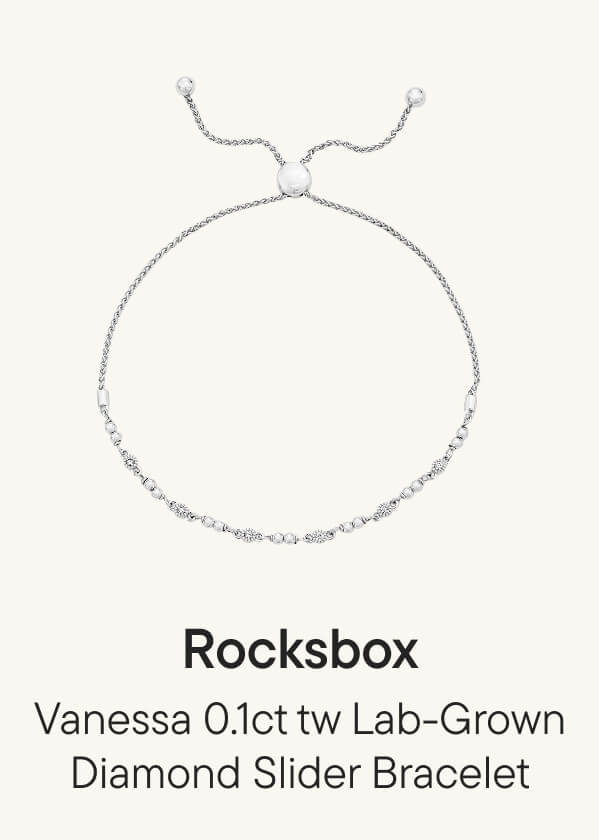 Vanessa 0.1ct tw Lab-Grown Diamond Slider Bracelet