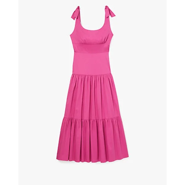 Poplin Tiered Maxi Dress