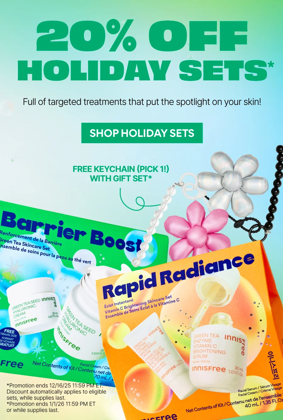 20% OFF HOLIDAY GIFT SETS