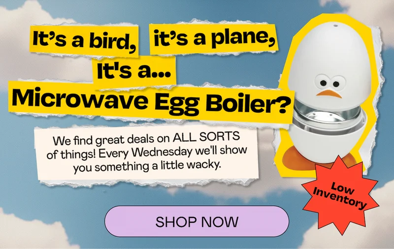 It's a bird, it's a plane, it's a... Microwave Egg Boiler? | Shop Now
