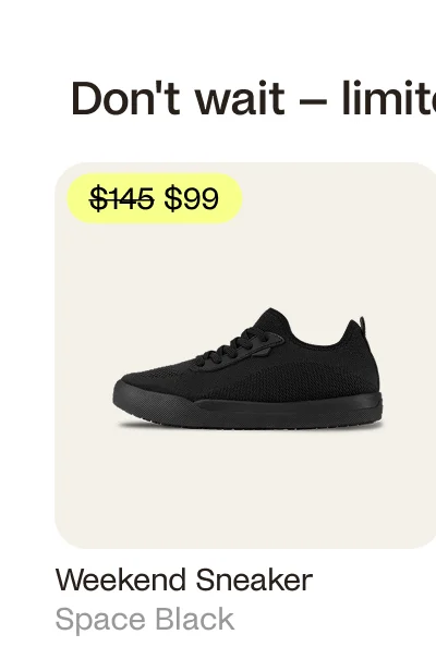 Weekend Sneaker Space Black