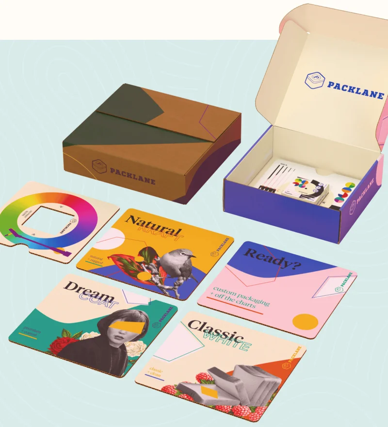 Get a taste of our pre-printed Packlane Sample Kit | Get sample kit