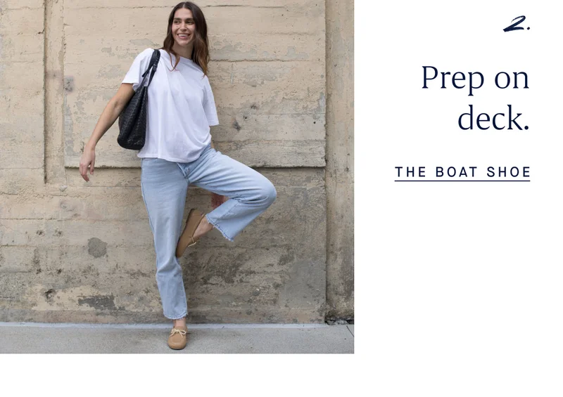 2. Prep on deck. THE BOAT SHOE