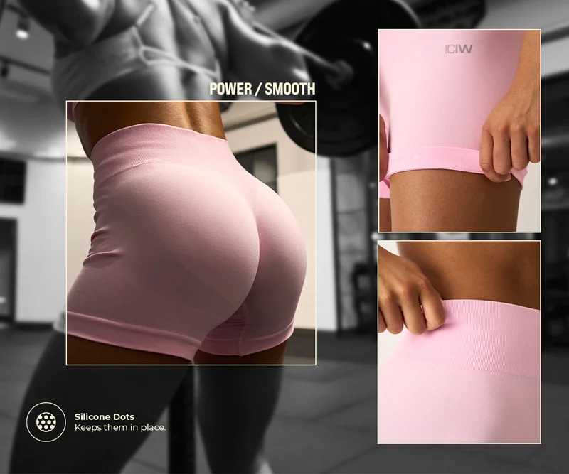 Smooth Seamless Midi Shorts Lady Pink