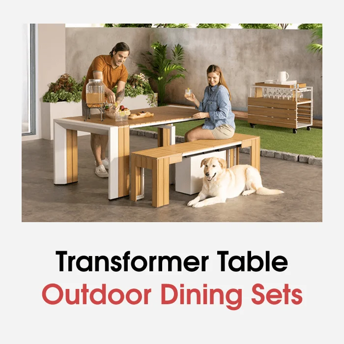 Transformer Table Outdoor Dining Sets