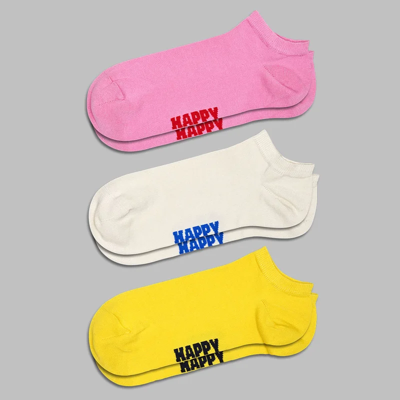 3-Pack Solid Low Socks