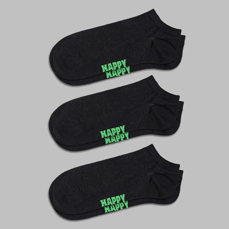 3-Pack Solid Low Socks