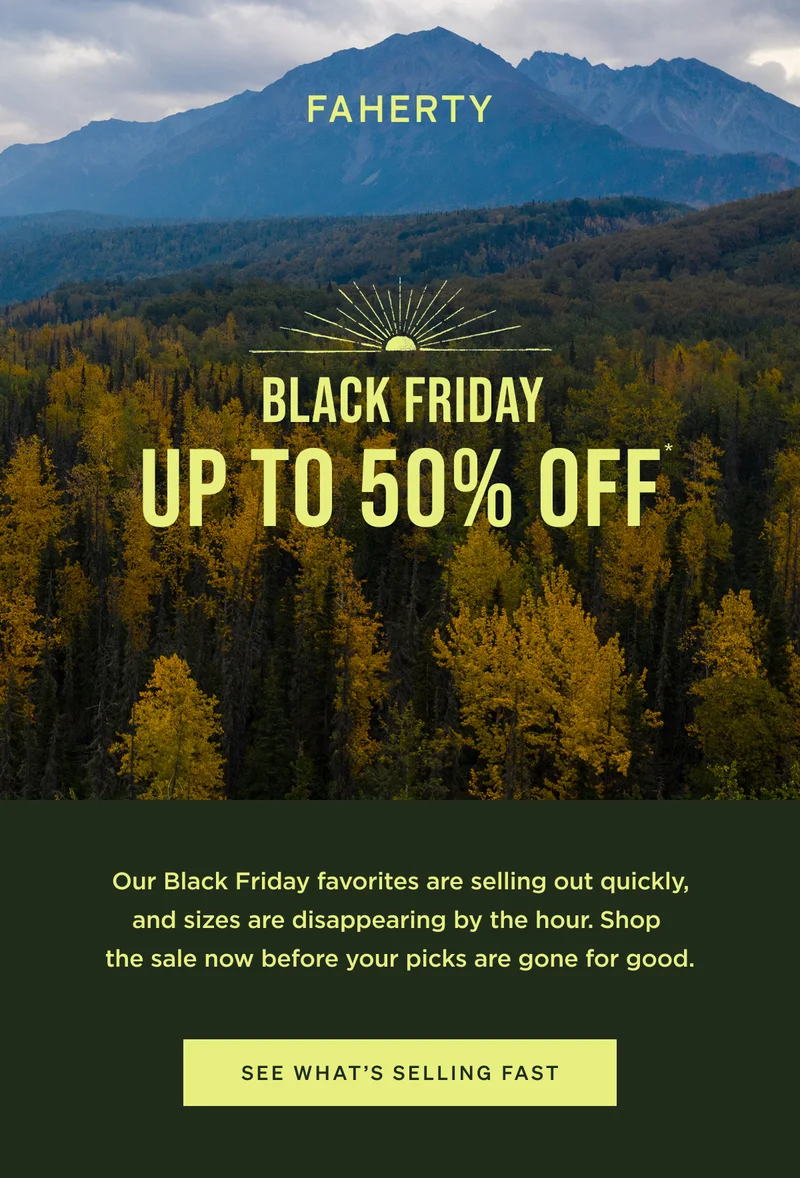 Black Friday Up to 50% Off*
