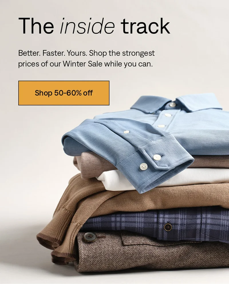 The inside track: Shop 50-60% off