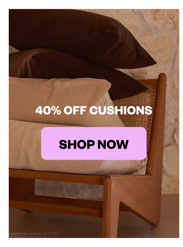 40% off cushions