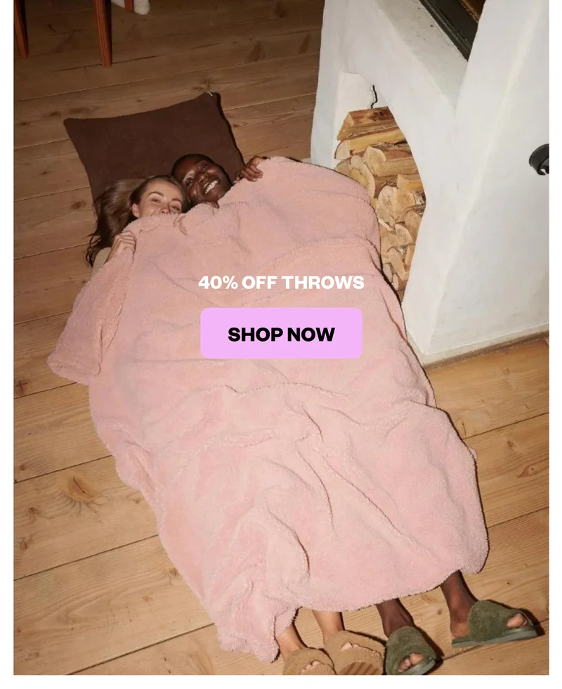 40% off throws