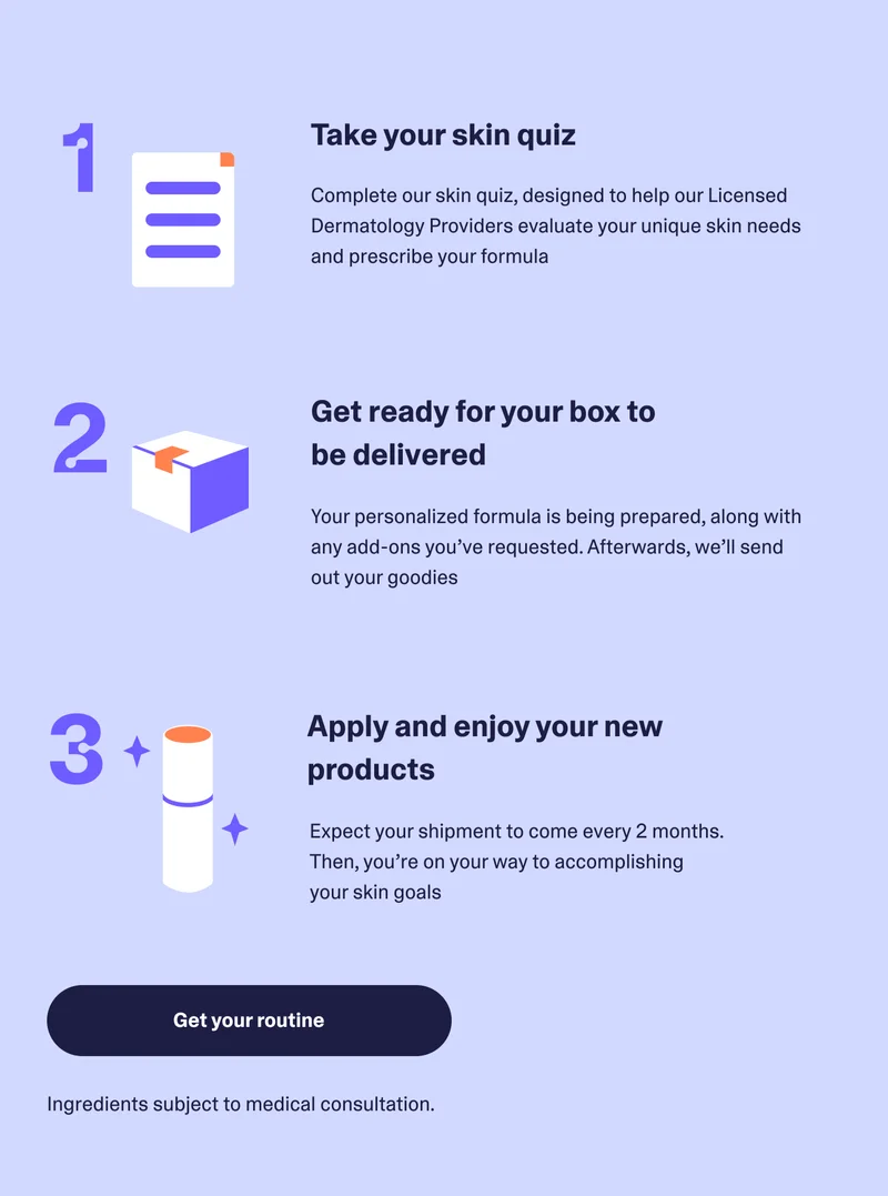 Image of 3 steps to get your Curology routine