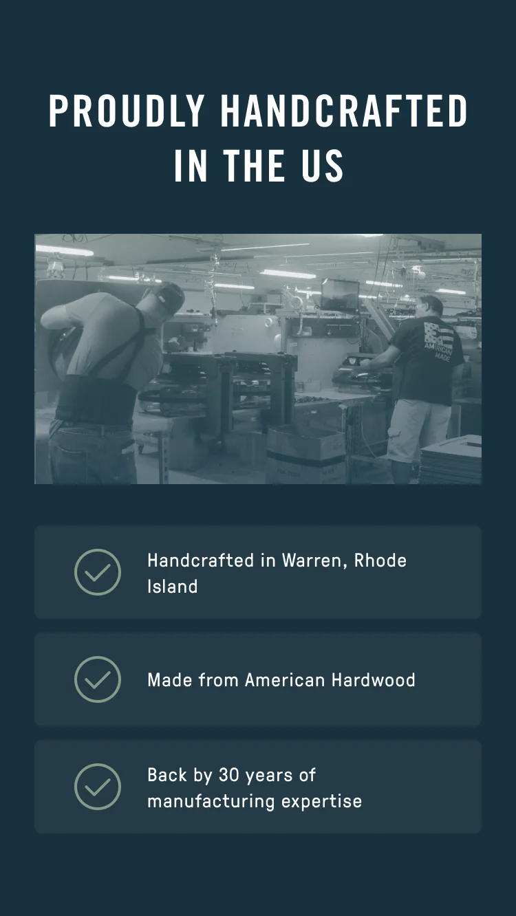 Handcrafted in the U.S.