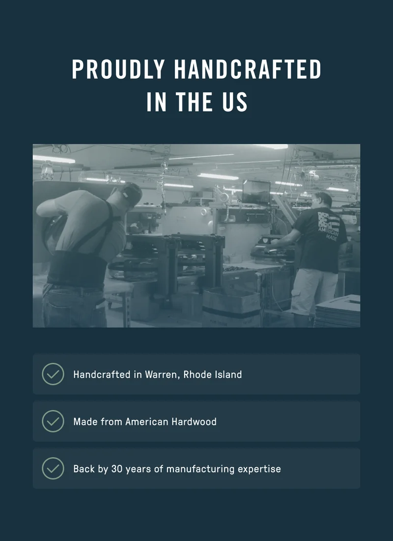 Handcrafted in the U.S.