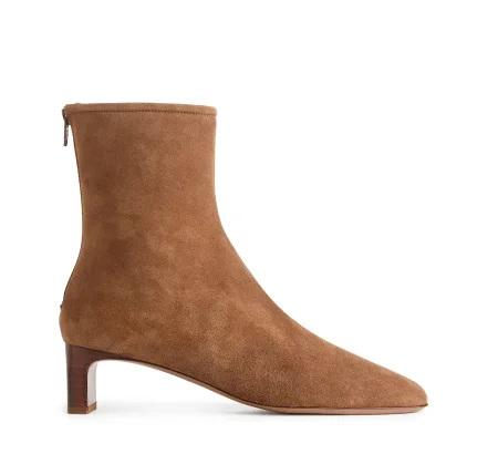 Stretch Suede Boots