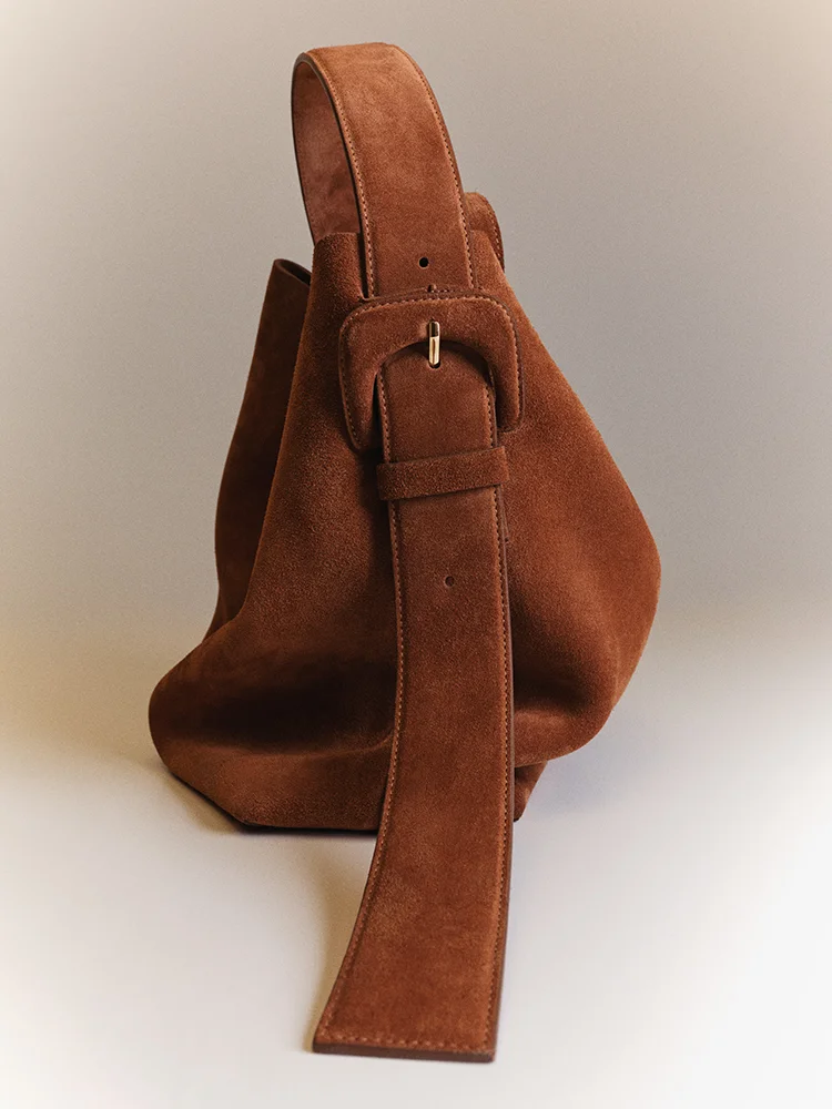 Suede Crossbody Bag