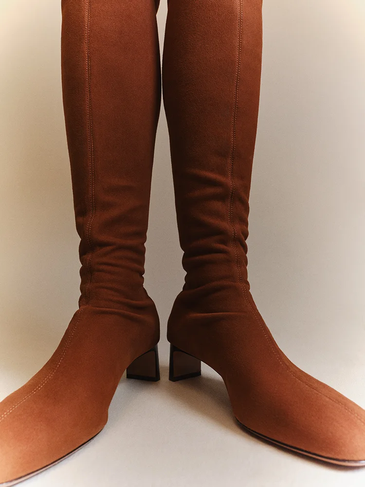 Suede Over The Knee Boots