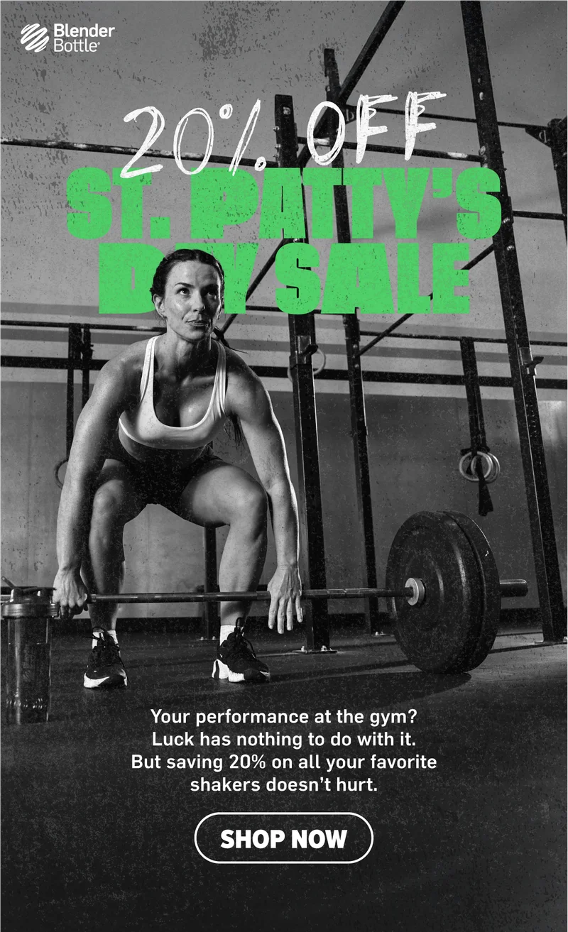 St. Patrick's Day Sale, Save 20%