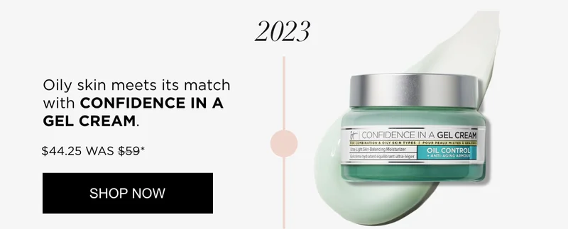 Confidence in a gel cream