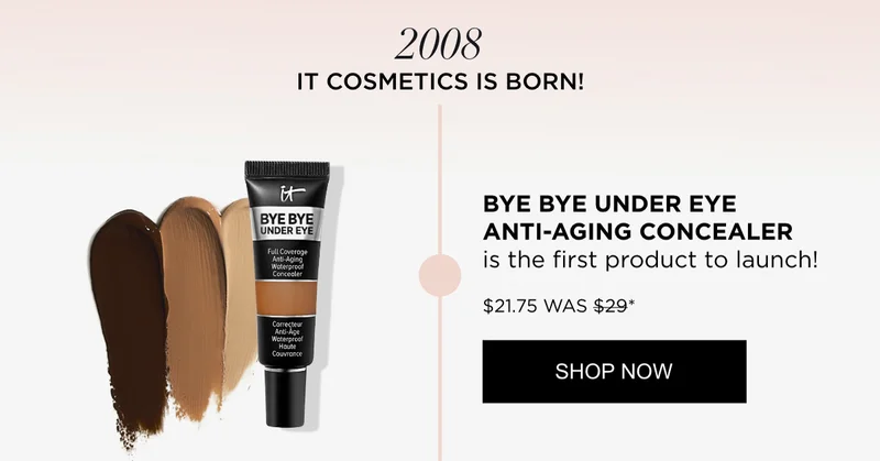 Bye bye under eye full coverage anti aging waterproof concealer