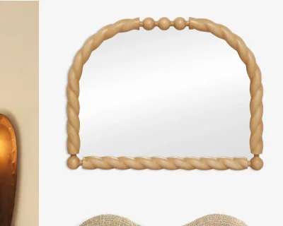 Shop Braided Mantel Mirror