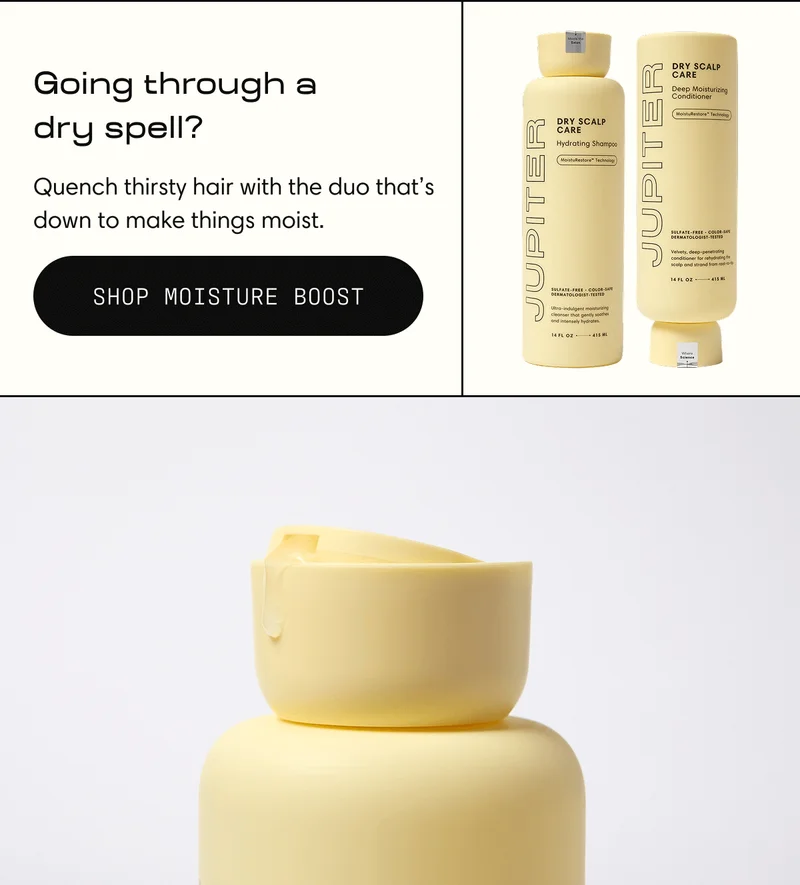 Going through a  dry spell? | Quench thirsty hair with the duo that's down to make things moist. | shop moisture boost