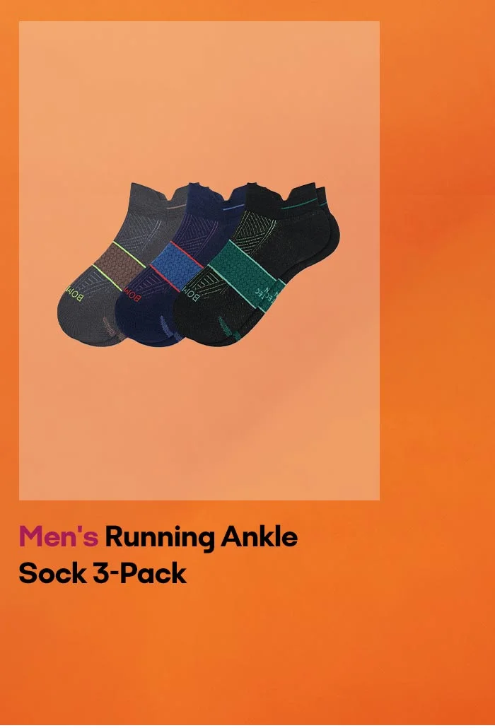 Men's Running Ankle Sock 3-Pack