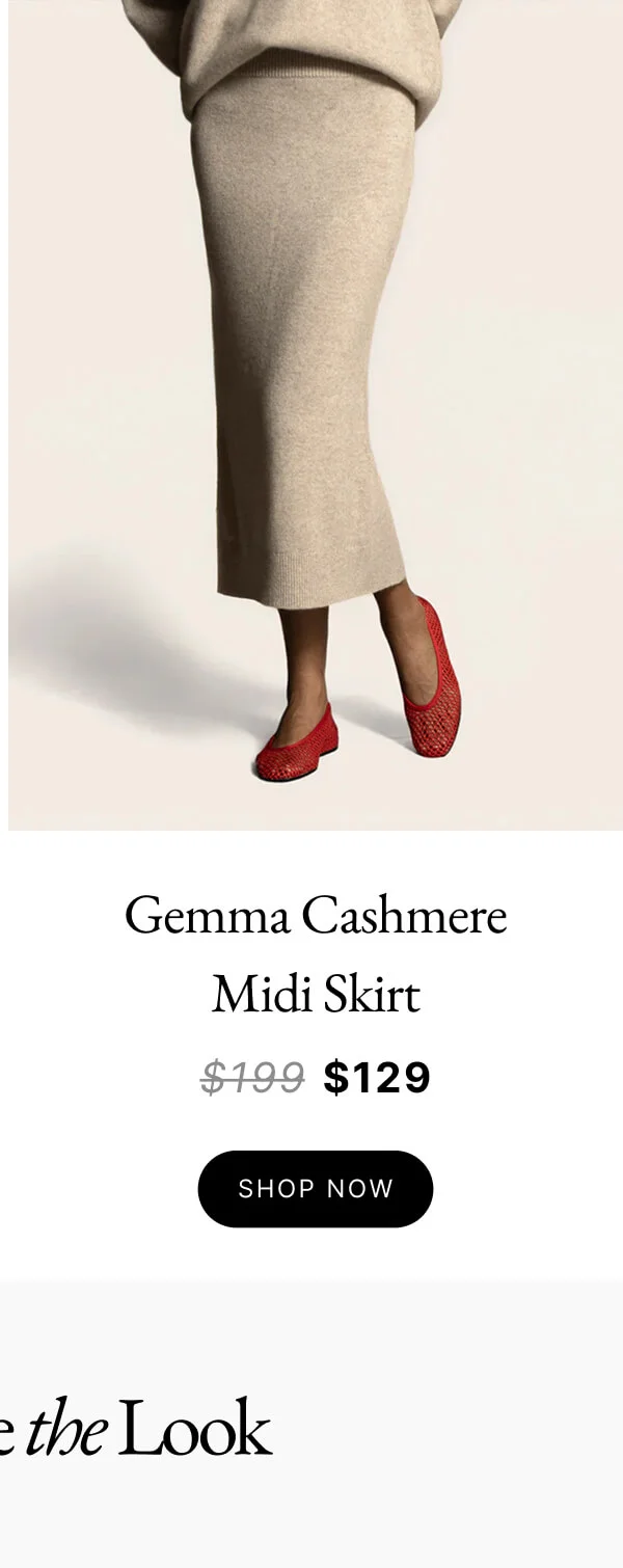 Gemma Cashmere Midi Skirt