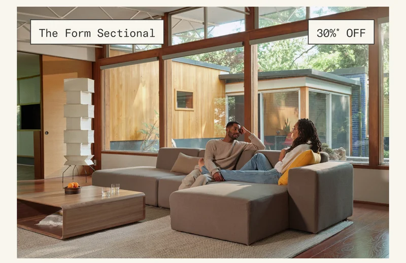 Save 30%* on The Form Sectional