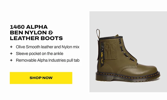 1460 Alpha Ben Nylon and Leather Boots