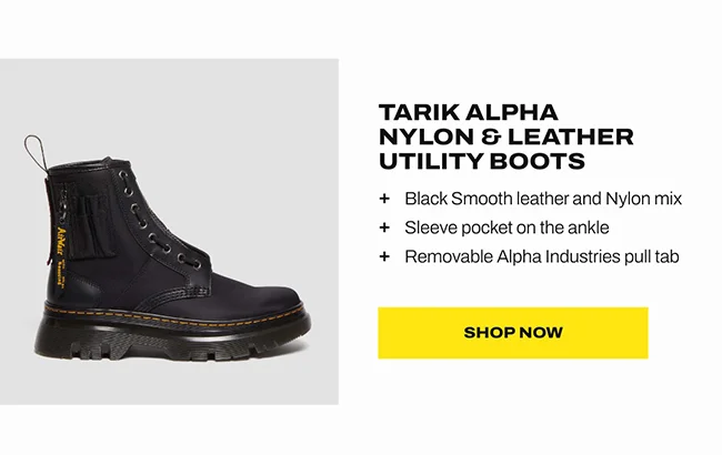 Tarik Alpha Nylon and Leather Utility Boots