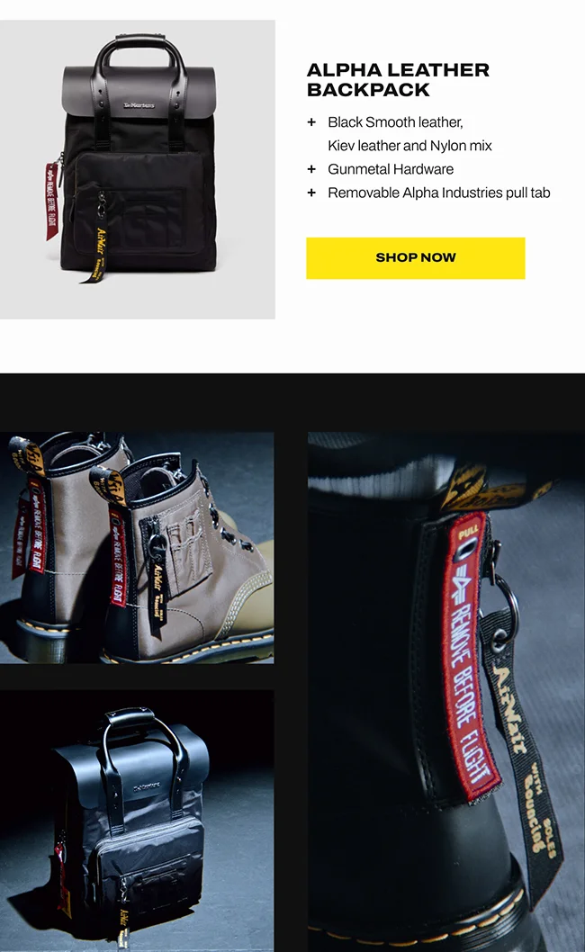 Alpha Leather Backpack