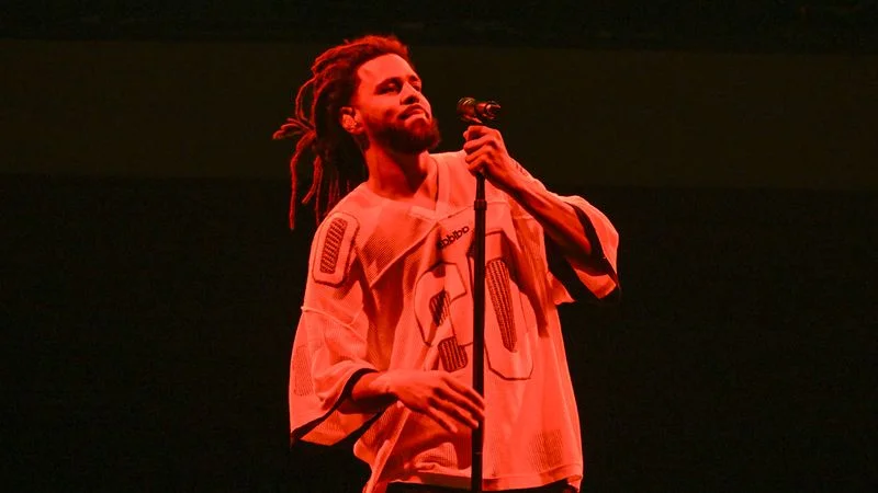 J. Cole onstage in April 2025