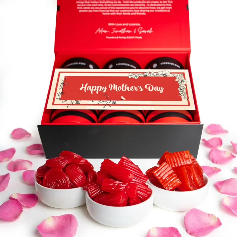 Image of Red Licorice Lover Mother's Day Gift Box