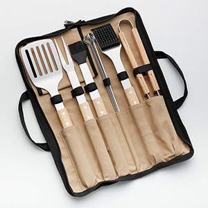 Wood Handled Barbecue Tool Set