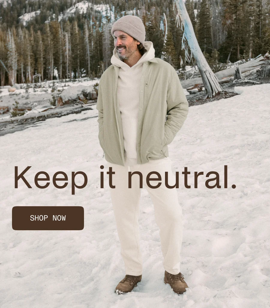 Keep it neutral.