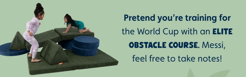 Pretend you’re training for the World Cup with an elite obstacle course. Messi, feel free to take notes!