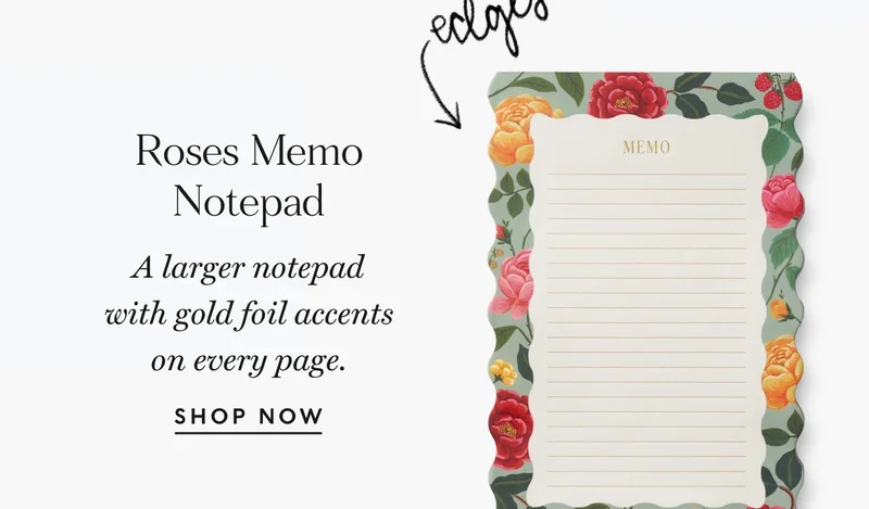 Shop Roses Memo Notepad