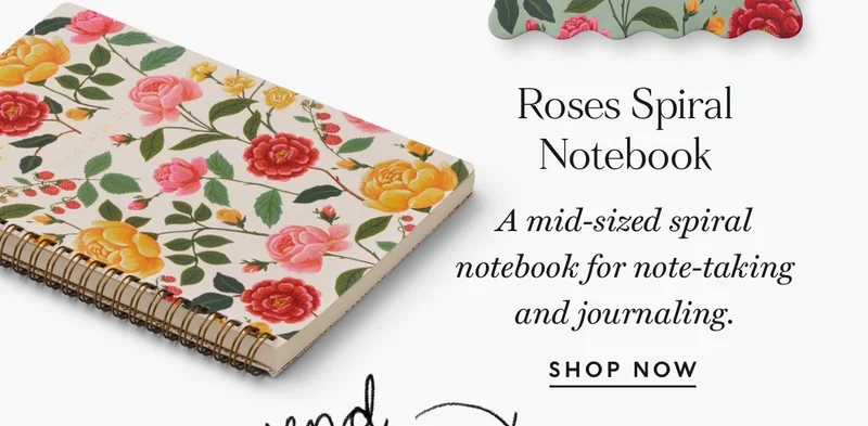 Shop Roses Spiral Notebook