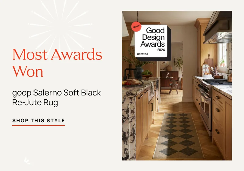 goop Salerno Soft Black Re-Jute Rug