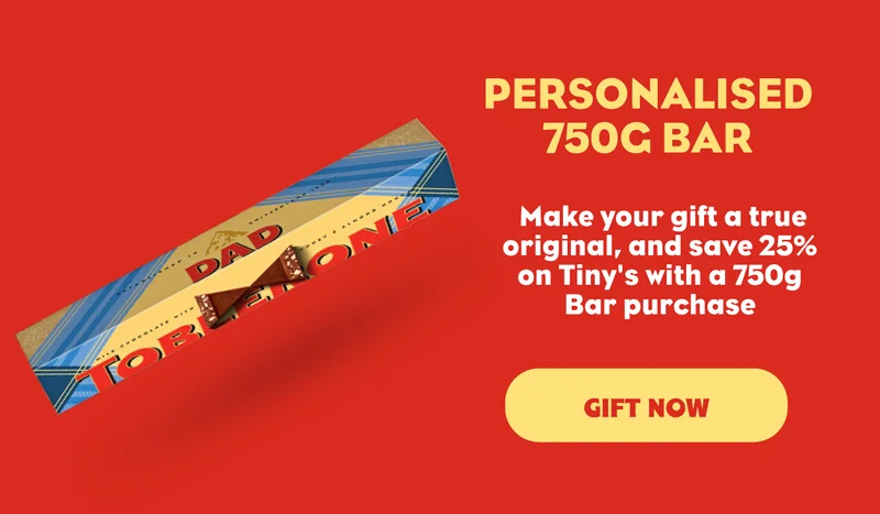 Personalised Bar - Make your gift a true original with your own personal message, and choose from 4 flavours.