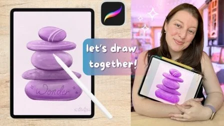 Draw A Rock Stack in Procreate - Quick and Easy Beginner Project